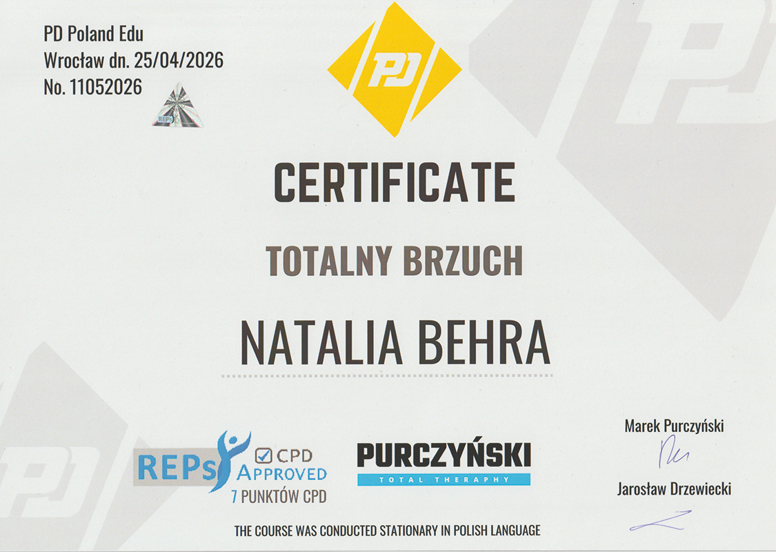 Trener personalny Świdnica Natalia Behra