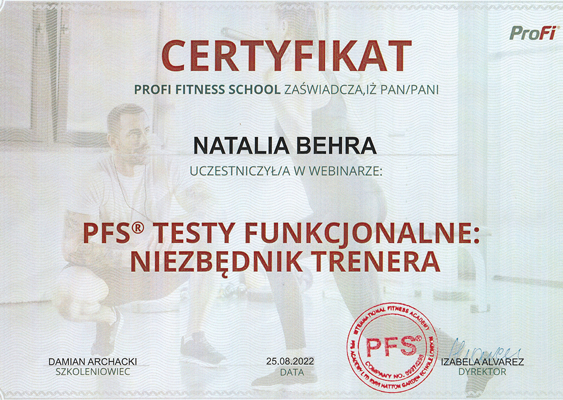 Trener personalny Świdnica Natalia Behra